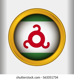 Golden Label Flag of Ingushetia