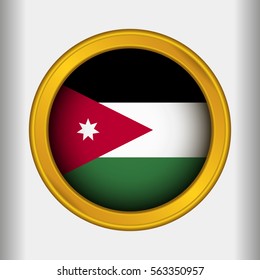 Golden Label Flag of Jordan