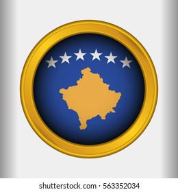 Golden Label Flag of Kosovo