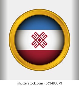 Golden Label Flag of Mari El