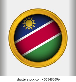 Golden Label Flag of Namibia