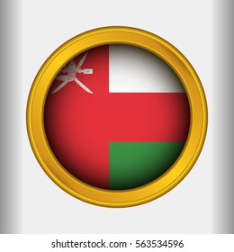 Golden Label Flag of Oman