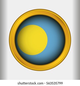 Golden Label Flag of Palau