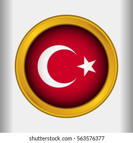 Golden Label Flag of Turkey