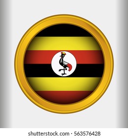 Golden Label Flag of Uganda