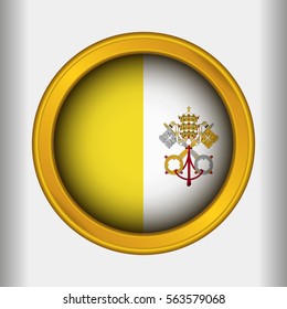 Golden Label Flag of Vatican