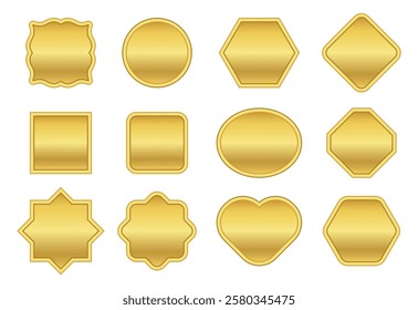 golden label tag, gold label banner, luxury golden frame, gold name plate