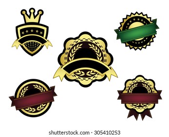 Golden label template set