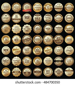 Golden labels retro  collection