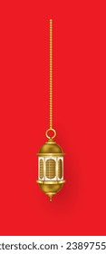 golden lamp for Kurban Bayram