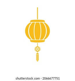 Golden lantern pattern. chinese lantern silhouette for decoration for Chinese New Year