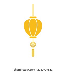 Goldenes Laternenmuster. Chinesische Laternensilhouette zum Dekorieren für Chinesisches Neujahr
