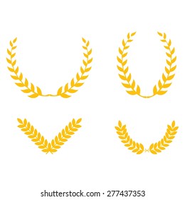 Golden laurel set