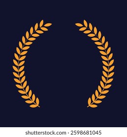 golden laurel wealth vector , background 