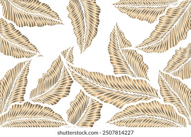Diseño de fondo de hoja dorada, textura