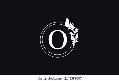 Golden leaf and circle logo design vector. Golden beauty and business symbol and alphabets vector design