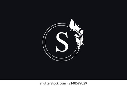 Golden leaf and circle logo design vector. Golden beauty and business symbol and alphabets vector design