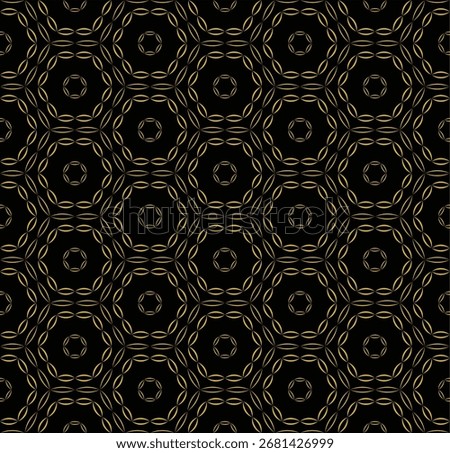 “Seamless Golden Leaf Geometric Pattern – Luxury Wallpaper Vector”
