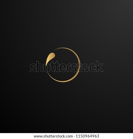 golden leaf logo concept for beauty and nature logo company. golden leaf is symbol health, spirit  environment and live. vector logo, symbol, sign, or mark design illustration