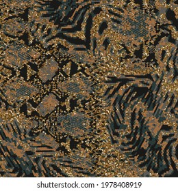 Golden leopard print pattern. Vector seamless background. Subtle animal skin texture of jaguar, leopard, cheetah, panther, puma. White and gold pattern with spots. Repeated design for decor, textile