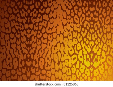 Fondo de piel de leopardo dorado con efecto texturizado en oro