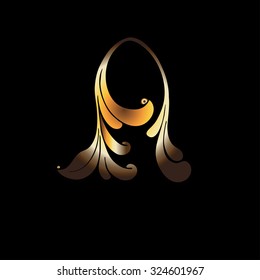 Golden letter 
