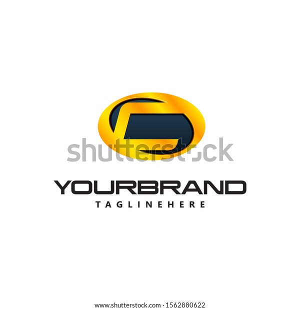 Golden Letter C logo curved oval shape. Auto Guard\
badge auto logo