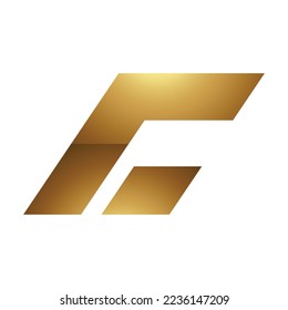 Golden Letter C Symbol on a White Background - Icon 2
