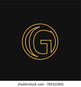 golden letter G logo 