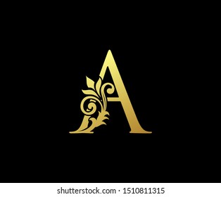 Golden Letter S Logo Icon Initial Stock Vector (Royalty Free) 1486703243