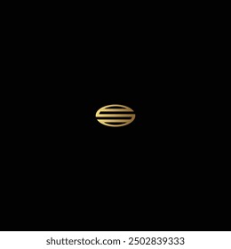 Golden Letter S monogram, suitable for vehicle logo. 