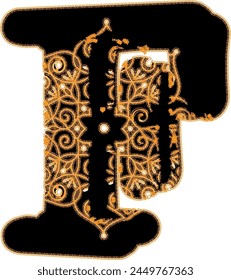 Golden Letters And Soft Illuminations-F