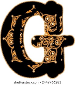Golden Letters And Soft Illuminations-G