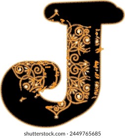 Golden Letters And Soft Illuminations-J