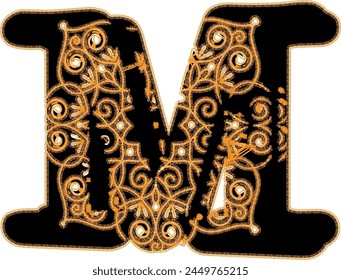 Golden Letters And Soft Illuminations-M