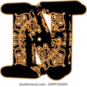 Golden Letters And Soft Illuminations-N