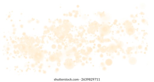 Golden Light Bokeh Sparkles with Soft Glow and Transparent Background for Celebration, Magic or Holiday Visuals 