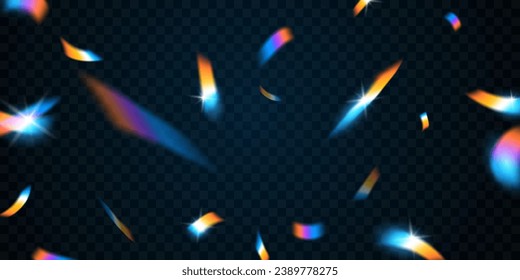Golden Light Confetti Background Vector Illustration carnival and party background