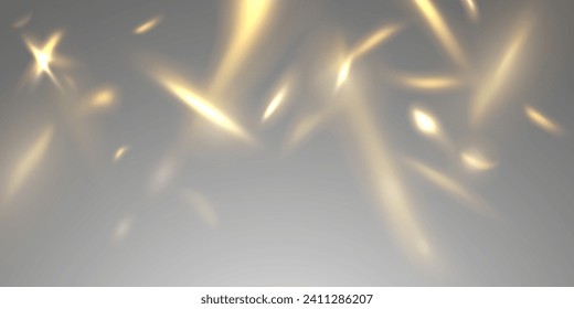 Golden Light Confetti Background Vector Illustration carnival and party background
