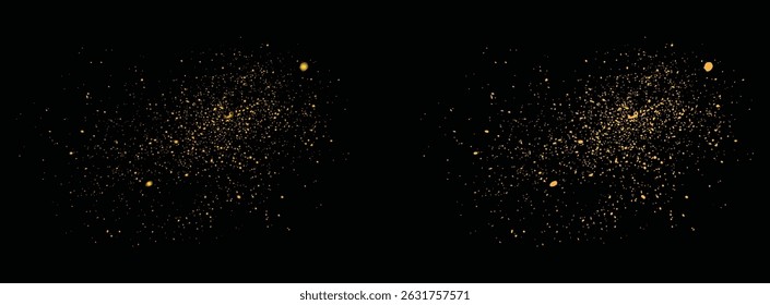 Golden light effect glitter gold and bokeh celebratory texture background