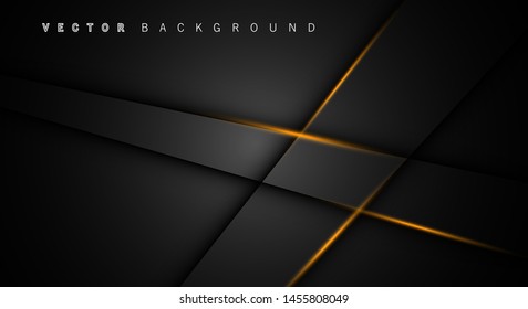 A golden light line of dark gray luxury background shadows. suitable for your background design
