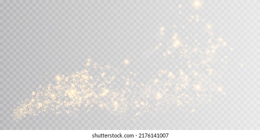golden light png. Bokeh light lights effect background. Christmas glowing dust background Christmas glowing light bokeh confetti and glitter texture overlay for your design.

