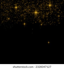 golden light png. Bokeh light lights effect background. Christmas glowing dust background Christmas glowing light bokeh confetti and glitter texture overlay for your design.