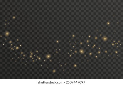 Golden light png. Bokeh light lights effect background. Christmas glowing light bokeh confetti and glitter texture overlay.