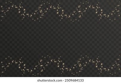 Golden light png. Bokeh light lights effect background. Christmas glowing light bokeh confetti and glitter texture overlay.