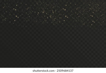 Golden light png. Bokeh light lights effect background. Christmas glowing light bokeh confetti and glitter texture overlay.