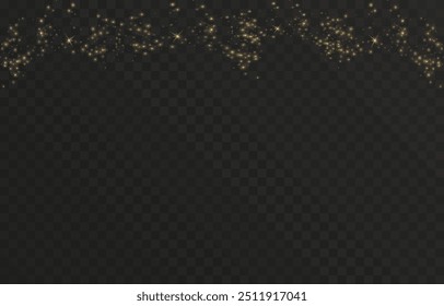 Golden light png. Bokeh light lights effect background. Christmas glowing light bokeh confetti and glitter texture overlay.