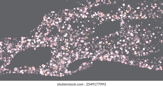 golden light png. Bokeh light lights effect background.  Celebration party decoration. Vector backdro