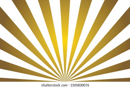 Golden light, yellow spread in a beautiful retro style For backgrounds, banners, cards or messages - vector