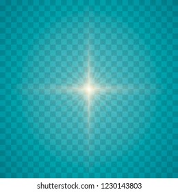 Golden lights sparkles isolated. Vector illustration of glowing lens flares and sparks.
Set of glowing stars. Vector illustration